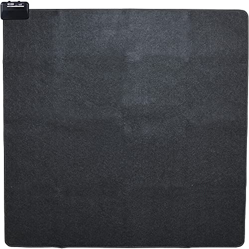 【Amazon.co.jp限定】[山善] ホットカーペット 2畳 (175cm×175cm) ダニ対策機能 温度調節5段階 左右暖房面切替 6時間オートオフタイマー コンパクト収納 グレー AUB-200 画像1