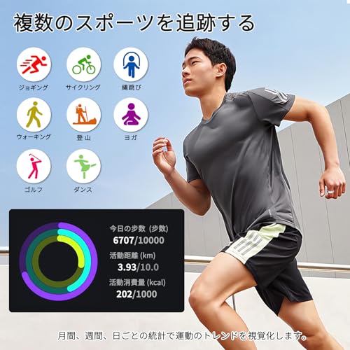 スマートリング 健康管理【2025年新登場・カメラ制御】smart ring Android/Iphone対応 10日間使用可能 8種類運動モード 3種類データ測定 GPS運動記録 IP68防水 USB磁気充電 活動量計 睡眠管理 小型 超軽量 睡眠記録 リング スマート指輪 カロリー 運動距離 歩数計 男女兼用 4サイズ 日本語取扱説明書 磁気充電ケーブル付き プレゼント シルバー 7号 中間 画像