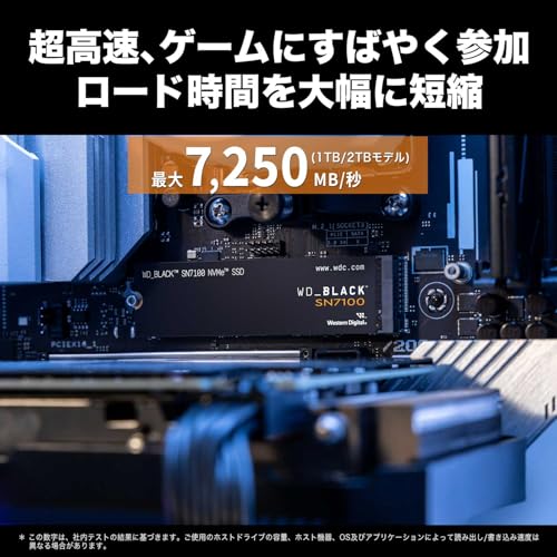 Western Digital ウエスタンデジタル 内蔵SSD 4TB WD Black SN7100 (読取り最大 7,250MB/秒) M.2-2280 NVMe WDS400T4X0E-EC 【国内正規代理店品】 最後 画像
