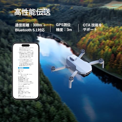 リモートID 外付け Potensic 発信機 軽量 Type-C充電 ドローン登録制度対応 国土交通省 対応モデル ベルクロ付き 技適認証済み ATOMシリーズ 100g以上のドローンに対応 RID-916 中間 画像