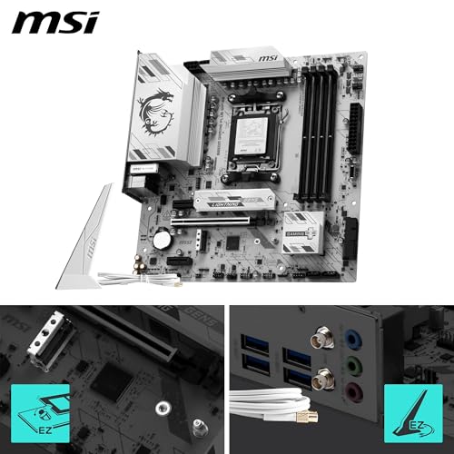 MSI B850M GAMING PLUS WIFI6E Micro-ATX ゲーミングマザーボード MB6803 中間 画像