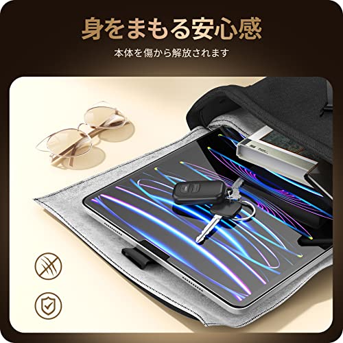 NIMASO ガラスフィルム iPad Pro 11 第4世代 M2 2022 用/iPad Air5 第5世代 Air4 用/iPad Pro 11 2021用 強化 ガラス 保護 フイルム ガイド枠付き NTB19J42 中間 画像