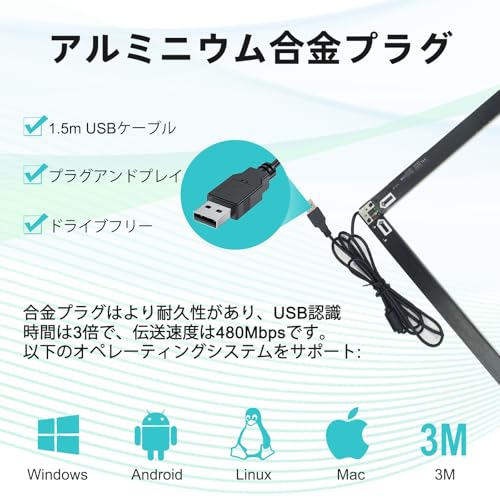Senisway 65インチマルチタッチ赤外線フレームUSBインターフェースHID互換IRオーバーレイ - 10ポイントテクノロジーをあらゆるディスプレイに統合 最後 画像