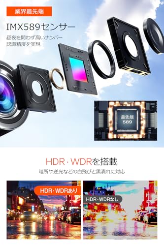 ドライブレコーダー ミラー型 4K高画质 【2025革新型&12インチIPS大画面&64GB SDカード】 ドライブレコーダー 前後カメラ GPS搭載 ドラレコ IMX589センサー ミラレコ 170度広角 タッチパネル HDR/WDR 全国LED信号機対策 地デジノイズ対策 IP67防水リアカメラ 操作簡単 日本語説明書付き 中間 画像