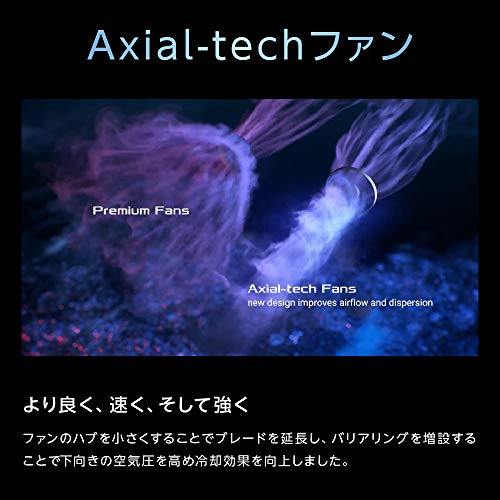 ASUSTek NVIDIA RTX3060 搭載 Axial-techファンと2スロット設計 DUAL-RTX3060-O12G-V2 最後 画像
