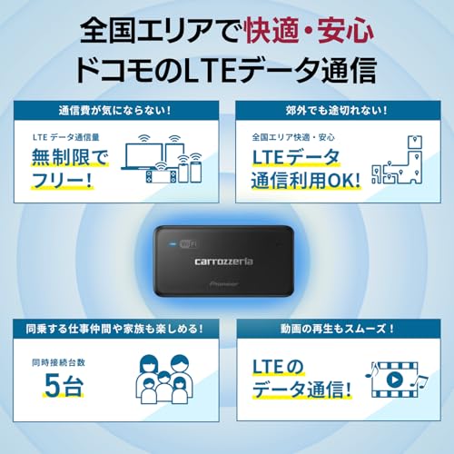 【Amazon.co.jp 限定】 Pioneer 車載用 Wi-Fi ルーター DCT-WR200D-E 無制限 定額料金 バッテリーレス 「docomo in Car Connect」 カロッツェリア 最後 画像
