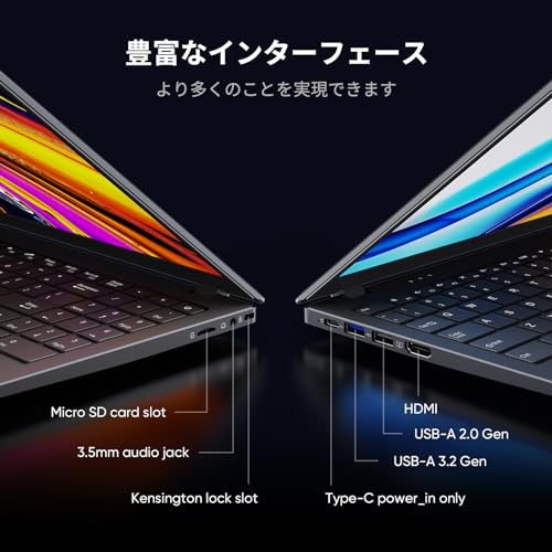 ノートパソコン 【Office2024搭載 】15.6インチ N5095 ノートPC サクサクな動作 最大2.9GHz 4C4T 16gb 512gb SSD ノートパソコン Windows11 高速放熱 静音 デスクトップpc FHD1080P/Webカメラ/高速WiFi5/BT5.0/Type-C/HDMI/テンキー付きBiTECOOL薄型pc 指紋認証 Laptop 日本語キーボード 中間 画像
