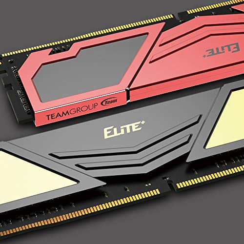 Team DDR4 3200MHz PC4-25600 32GB (16GBx2枚) デスクトップ用メモリ Elite Plus シリーズ 日本国内無期限正規保証 TPRD432G3200HC22DC01 中間 画像