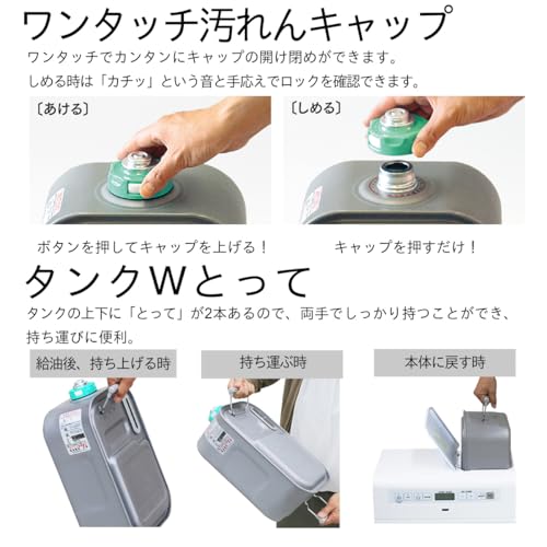 ダイニチ (Dainichi) 石油ファンヒーター (木造15畳まで/コンクリート20畳まで) Lタイプ ム-ンホワイト FW-5625L-W 中間 画像