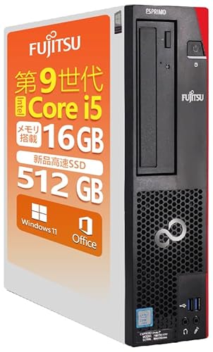 【整備済み品】 【CPU:第9世代 Core i5】デスクトップパソコン 富士通 ESPRIMO D588 Windows11 MS & Office 2019 高性能 DVD Display Port マルチ画面対応/初期設定済/高いパフォーマンス (7)第9世代Core-i5/RAM:16GB/SSD:512GB) 画像1