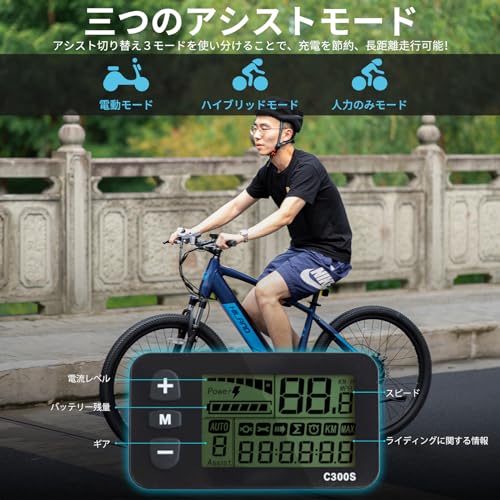 HILAND 27.5インチ マウンテンバイク 走行距離60km シマノ7段変速 ディスクブレーキ サスペンション 組立式 オフロード 私有地 公園 工場 リゾート 男女 EHI009 中間 画像