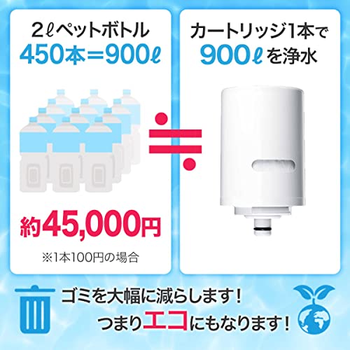 【Amazon.co.jp限定 純正品】 クリンスイ 浄水器 蛇口直結型 MONOシリーズ 交換カートリッジ (MDC01S×3個入り) MDC01SZ-AZ 中間 画像