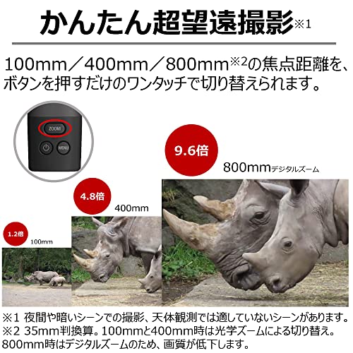 Canon コンパクトデジタルカメラ PowerShot ZOOM Black Edition 写真と動画が撮れる望遠鏡 PSZOOMBKEDITION 中間 画像