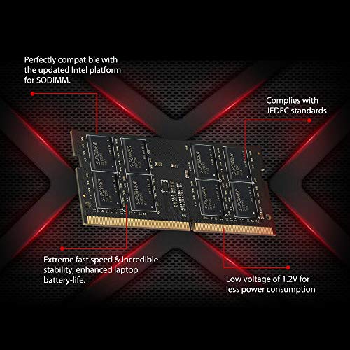 Silicon Power (シリコンパワー) DDR4 32GB (2x16GB) 2666MHz 260ピン CL19 1.2V SODIMM ノートパソコン RAM コンピューターメモリ SU032GBSFU266B22AB 中間 画像