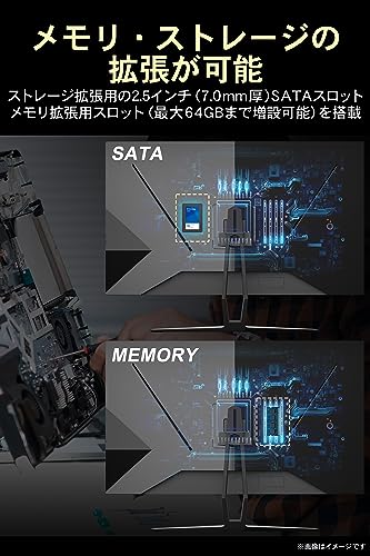 FFF 一体型デスクトップパソコン 27インチ 大画面 IPS液晶 フルHD搭載 モニター内蔵PC Core i3-10110Y Windows 11 Pro メモリ・SSD増設可 HDMI入力対応 Office付属 テレワーク・在宅勤務に最適 中間 画像