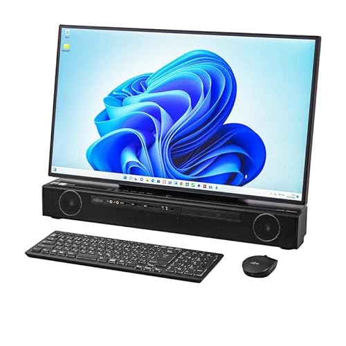 (整備済み品)高性能 多機能一体型パソコン FMV ESPRIMO FH90 第10世代 Core i7-10750H メモリ16GB SSD256GB+HDD3TB 27型 非光沢FHD 1080p IPS 昇降式カメラ搭載 MS Office 2019 Windows 11 省スペースPC (整備済み品) 画像1