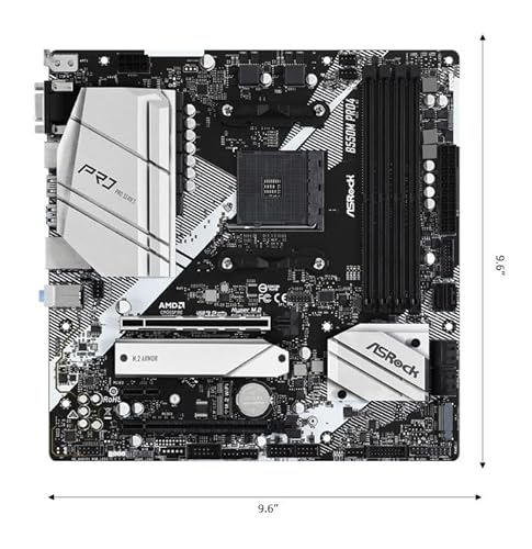 ASRock AMD Ryzen 5000シリーズ(Soket AM4)対応 B550チップセット搭載 Micro ATX マザーボード 【国内正規代理店品】B550M Pro4 最後 画像