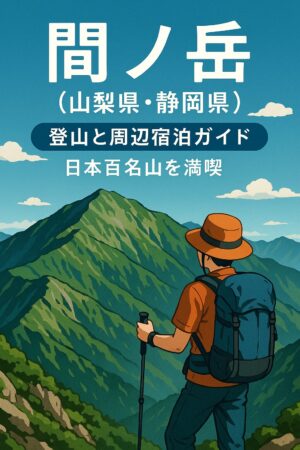 間ノ岳(山梨県・静岡県)登山と周辺宿泊ガイド|日本百名山を満喫