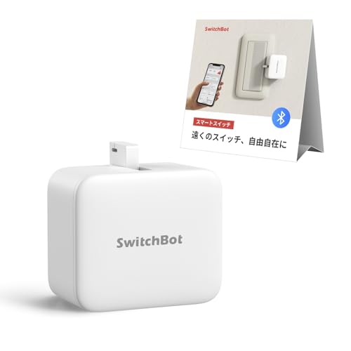 SwitchBot スイッチボット スイッチ ボタンに適用 指ロボット スマートスイッチ スマートホーム ワイヤレス タイマー スマホで遠隔操作 Alexa, Google Home, Siri, IFTTTなどに対応(ハブ必要) ホワイト 1枚目 画像