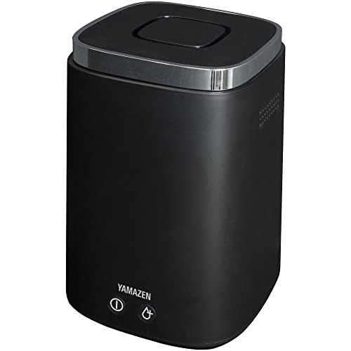 [山善] 加湿器 加熱式 スチーム式 上から給水 (最大加湿 500ml) (タンク容量 2.4L) (木造~8.5畳 / プレハブ洋室~14畳) 卓上 小型 寝室 ブラック KS-J242(B) 山善 加湿器 加熱式 スチーム式 KS-J242(B) 実物画像・外観写真