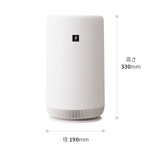 シャープ 空気清浄機 FU-SC01-W プラズマクラスター 7000 おすすめ畳数 6畳 360°下吸込み ナイトライト コンパクトタイプ 最後 画像