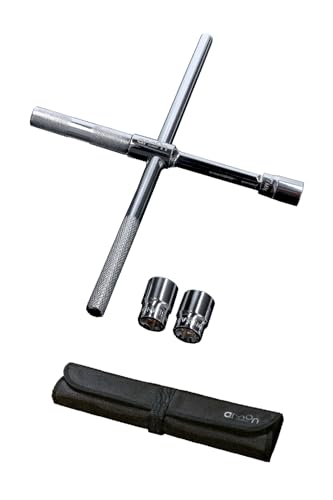 エーモン(amon) イージーパワーレンチ(コンパクトで車載しやすい、クロスレンチ・十字レンチ) タイヤ交換作業 ホイールナット脱着に 土屋圭市氏推奨 8840 最後 画像