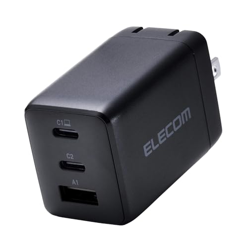 エレコム 充電器 合計65W 3ポート Type-C USB-A USB PD対応 スイング式プラグ採用 ブラック EC-AC10367BK エレコム 充電器 合計65W 3ポート Type-C USB-A USB PD対応 スイング式プラグ採用 ブラック EC-AC10367BK 実物画像・外観写真