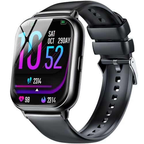 スマートウォッチ【2025性能進化モデル】iPhone対応&アンドロイド対応 1.9インチ業界HD大画面 通話機能付 SMS/Line通知 Bluetooth通話機能 薄型軽量 スポーツウォッチ バンド交換可能 Smart Watch 音楽再生 活動量計 多機能スマートウォッチ 多運動モード IP68生活防水 メッセージ通知 腕時計 天気予報 レディース メンズ 多種類文字盤 1枚目 画像