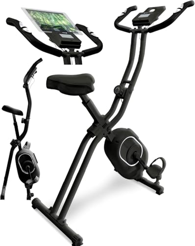 【MONOQLO年間ベストバイ2024受賞】STEADY フィットネスバイク エアロバイク 家庭用 静音 折り畳み Designed in Japan 独自開発の非接触式airホイール サイクリングマシン (01.ブラック/背もたれなし) 1枚目 画像