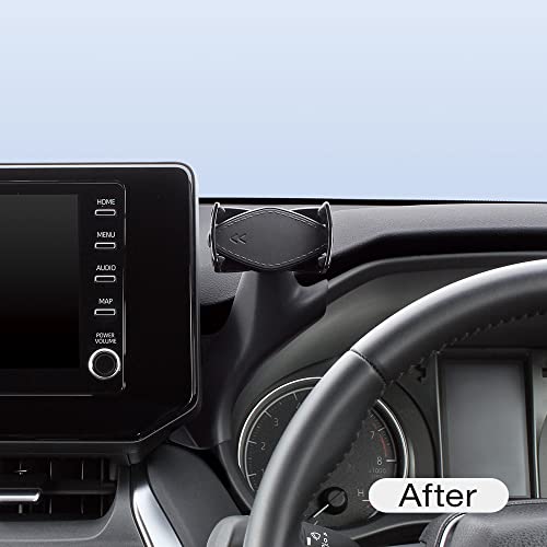 槌屋ヤック(Tsuchiya Yac) 車種専用品 トヨタ 80系 ハリアー 専用 スマートフォンホルダー ブラック 13.1×9.7×13.9cm SY-HR17 中間 画像