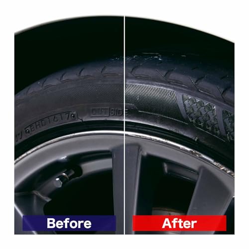 SurLuster(シュアラスター) タイヤコーティング+R 100ml 水性 塗りこみ 耐久性約6ヶ月 タイヤの艶出し 光沢 保護 ひび割れ防止 シリコーンオイル 乳液タイプ スポンジ付き 未塗装樹脂 中性 S-89 中間 画像