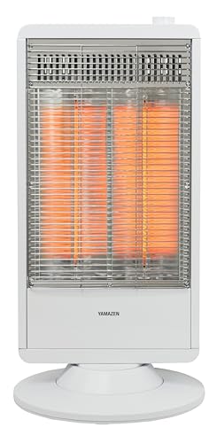[山善] 遠赤外線 カーボンヒーター (900W/450W 2段階切替) 自動首振り機能付 ホワイト DC-S097(W) 山善 遠赤外線 カーボンヒーター DC-S097(W) 実物画像・外観写真