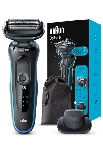 ブラウン 電気シェーバー シリーズ5 電動 髭剃り メンズ 【Amazon.co.jp限定】 51-M1200s-V ミント キワゾリトリマー 防水設計 充電式 コードレス ディープキャッチ網刃 1枚目 画像