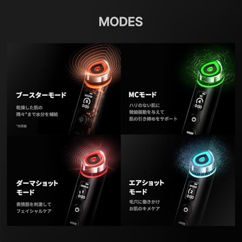 メディキューブ AGE-Rブースタープロ ブラック 1日5分韓国美肌体験 日本語取扱説明書 オールインワン美顔器 持ち運び便利155g ご褒美 プレゼント ビューティーデバイス 中間 画像