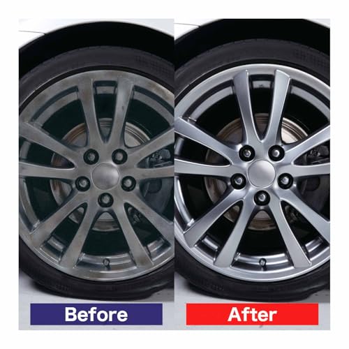 SurLuster(シュアラスター) ホイールクリーナー 400ml スプレー 弱アルカリ性 ノーコンパウンド ブレーキダスト 油汚れ 専用スポンジ付き 洗車 泡 車 バイク S-65 中間 画像