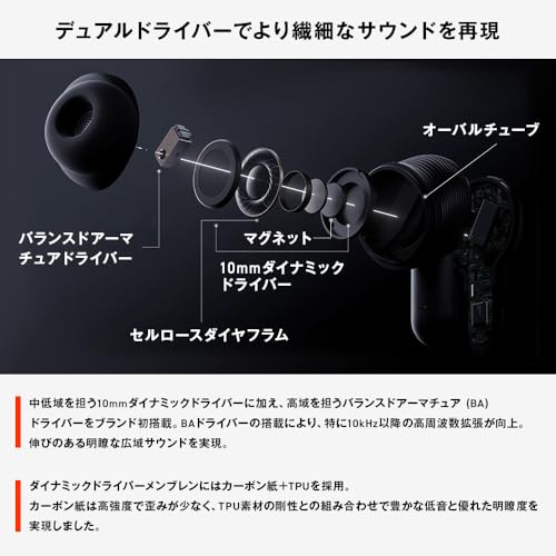 JBL TOUR PRO 3 ワイヤレスイヤホン bluetooth/ハイブリッドノイズキャンセリング/ハイレゾワイヤレスLDAC/デュアルドライバー/マルチポイント/防塵・防水/ワイヤレス充電対応/スマートタッチディスプレイ搭載/ブラック / JBLTOURPRO3BLK 中間 画像