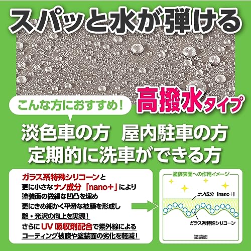 SurLuster(シュアラスター) ゼロプレミアム 280ml ガラス系コーティング 約6ヶ月耐久 高撥水 艶 光沢 紫外線吸収剤 UV 保護 車 バイク 自転車 簡単施工 洗車 クロス付き スプレーコーティング S-99 中間 画像