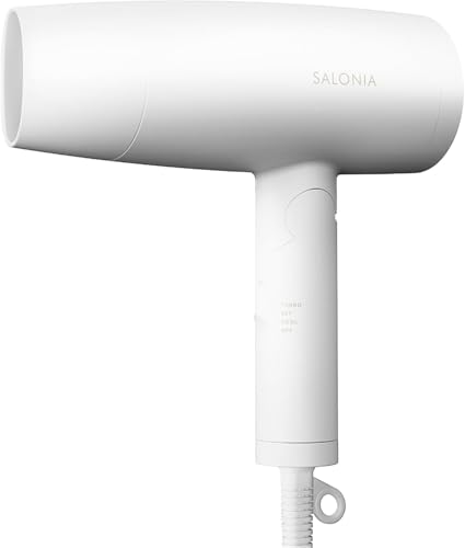 SALONIA サロニア スピーディーイオン ドライヤー 大風量 速乾 軽量 マイナスイオン ヘアドライヤー SL-013AW ホワイト【Amazon.co.jp限定】 1枚目 画像