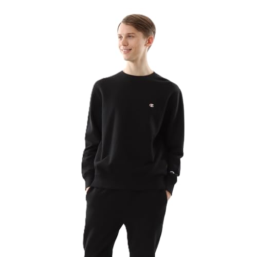 [チャンピオン] トレーナー 長袖 裏毛 刺繍 ワンポイントロゴ クルーネックスウェットシャツ ベーシック C3-W001Z-090-XL [チャンピオン] トレーナー 長袖 裏毛 刺繍 ワンポイントロゴ クルーネックスウェットシャツ ベーシック C3-W001Z-090-XL 実物画像・外観写真