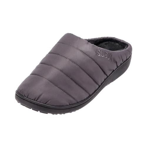 [SUBU] スブ サンダル 冬用サンダル スリッパ レディース メンズ 暖かい ルームシューズ ダウン 外履き 防寒 つっかけ 男女兼用 ユニセックス F LINE スチールグレー STEEL GRAY SB-235 [並行輸入品] [SUBU] スブ サンダル 冬用 実物画像・外観写真