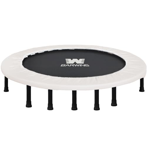 BARWING(バーウィング) 新モデル登場 トランポリン 8本脚 静音 耐荷重150kg 子供用 大人用 ダイエット クッション 折りたたみ 大きい折り畳み おりたたみ カバー トレーニング (6. BIGモデル ミルキーベージュ) 1枚目 画像