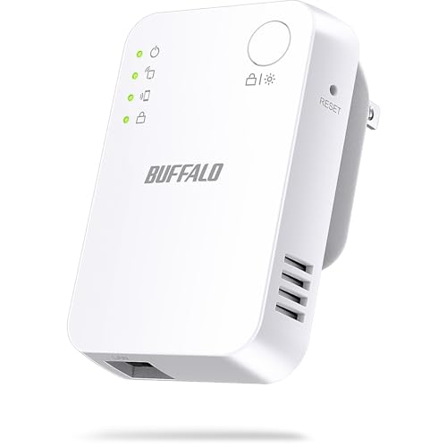【Amazon.co.jp限定】 バッファロー WiFi 無線LAN 中継機 Wi-Fi 5 11ac 866 + 300 Mbps ハイパワー コンパクト コンセント直挿し 有線LANポート かんたん設定 日本メーカー 国内サポート 中継器 【 iPhone 16/15/14/Nintendo Switch/Switch2 動作確認済 】 エコパッケージ WEX-1166DHPL/N 1枚目 画像