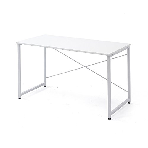 サンワダイレクト パソコンデスク 幅120×奥行60cm モニターアーム対応 机 PCデスク 組立簡単 ホワイト 100-DESKF004 1枚目 画像