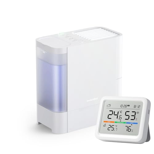 SwitchBot 温湿度計 プロ スマホで管理 アレクサ - 加湿器 気化式 Alexa 大容量 4.5L 21畳対応 スイッチボット 18dB 静音 省エネ 上から給水 加湿量最大750ml/h 抗菌 フィルター自動乾燥 最大22.5時間連続稼働 冬乾燥対策 花粉症対策 スマホで操作 スマートホーム Google Home Siriに対応 1枚目 画像