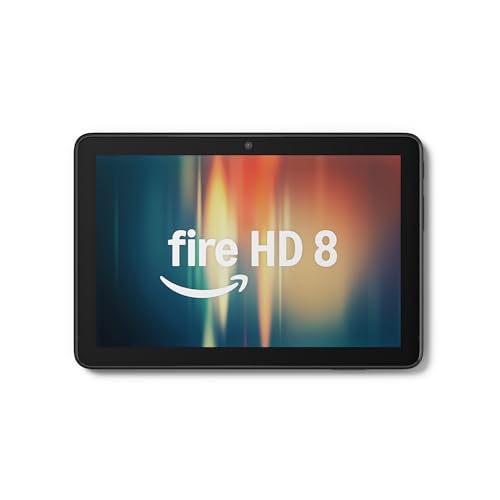 Amazon Fire HD 8 タブレット - 持ち運びに便利な８インチ、外出先で動画もマンガも - 32GB ブラック 1枚目 画像