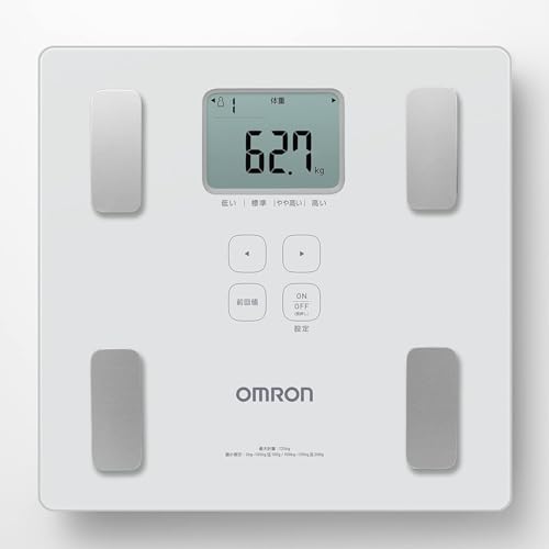 オムロン 体重 体組成計 カラダスキャン ホワイト KRD-203-W 自動認識 乗るだけで測定開始 薄型設計 1枚目 画像