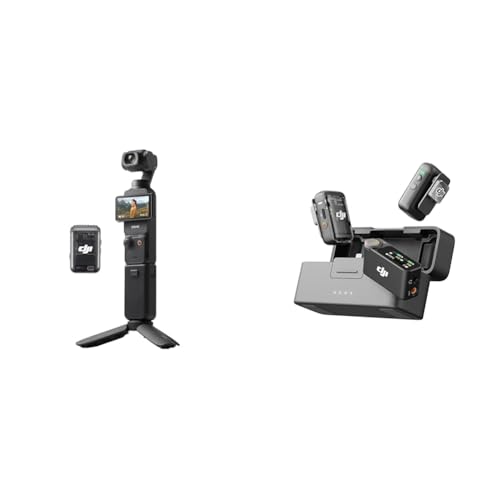【セット買い】DJI vlogカメラ Osmo Pocket 3 クリエイターコンボ 1インチCMOS 4K 120fps 動画対応 3軸スタビライザー 顔 被写体トラッキング 高速フォーカス マイク同梱 + Mic 2(トランスミッター×2 + レシーバー×1 + 充電ケース) オールインワン型ワイヤレスマイク スマートノイズキャンセリング 32bitフロート内部収録 伝送距離250m 1枚目 画像