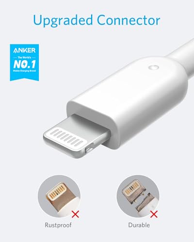 Anker PowerLine II ライトニングUSBケーブル【Apple MFi認証取得 / 超高耐久】iPhone / iPad / iPod各種対応 (3.0m ホワイト) 最後 画像