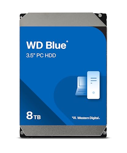 【Amazon.co.jp限定】Western Digital ウエスタンデジタル WD Blue 内蔵 HDD ハードディスク 8TB CMR 3.5インチ SATA 5640rpm キャッシュ256MB メーカー保証2年 WD80EAAZ-AJP エコパッケージ【国内正規取扱代理店】 1枚目 画像