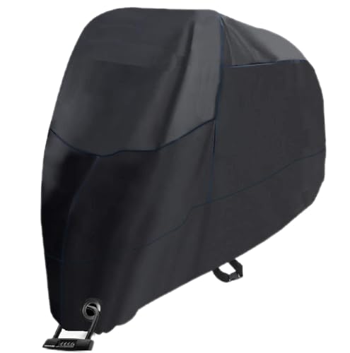 バイクカバー 防水 大型 【600D 厚手 220*95*110cm】 耐熱 超撥水塗料オックス生地 盗難防止 紫外線防止 防埃 防水 防雪 UVカット 丈夫収納袋付 バイクカバー 防水 大型 実物画像・外観写真